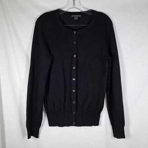 Black Button-Up Cardigan Covington M